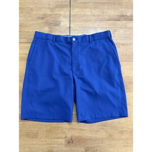 Peter Millar Shorts Mens 36 Blue Performance Golf Polyester Classic Lightweight